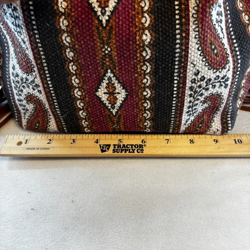Myra Bag Crossbody‎ Bag Women Medium Mojave Paisley Fringed Hand-Tooled S-6739